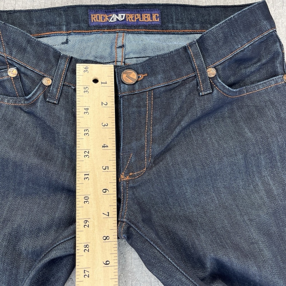 Rock & Republic Kasandra boot cut new without tag Women (26/30X33) lowrise Jeans - Picture 8 of 16